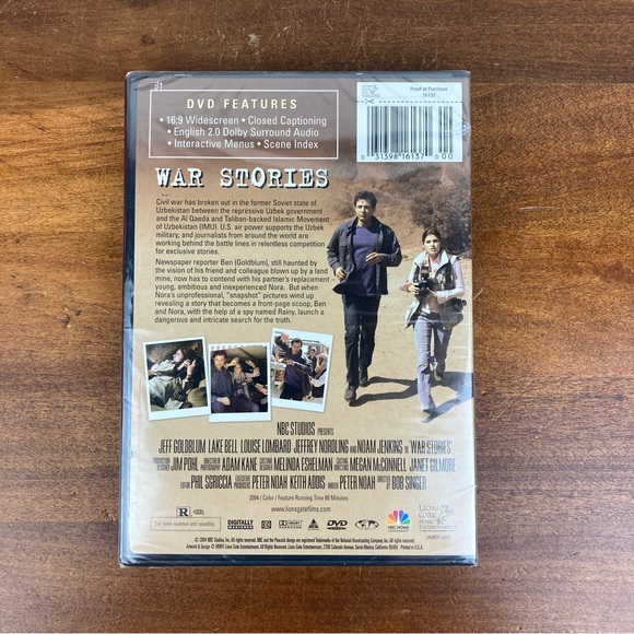 WAR STORIES DVD 2004 Brand New Sealed Jeff Goldblum Dolby Surround - Picture 2 of 4